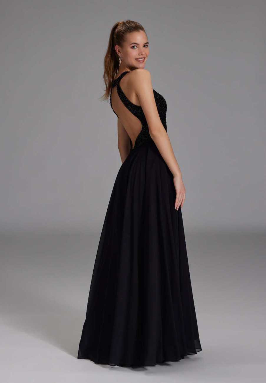 Abendkleid mit Stickerei und Cut-Out Detail