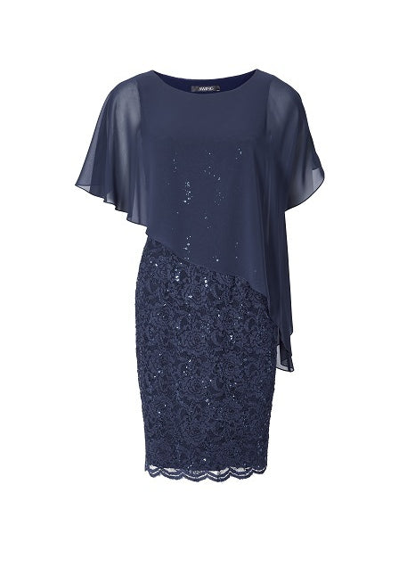 Cocktailkleid mit Überwurf