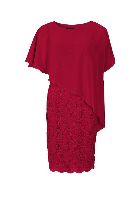 Cocktailkleid mit Überwurf