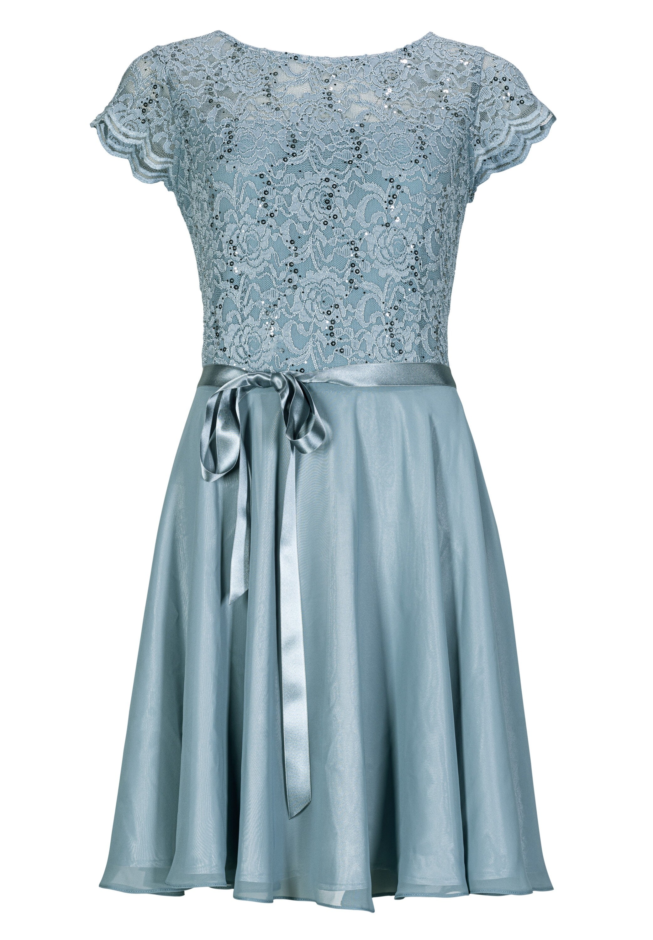 Cocktailkleid mit Spitzenoberteil und Chiffon Rock