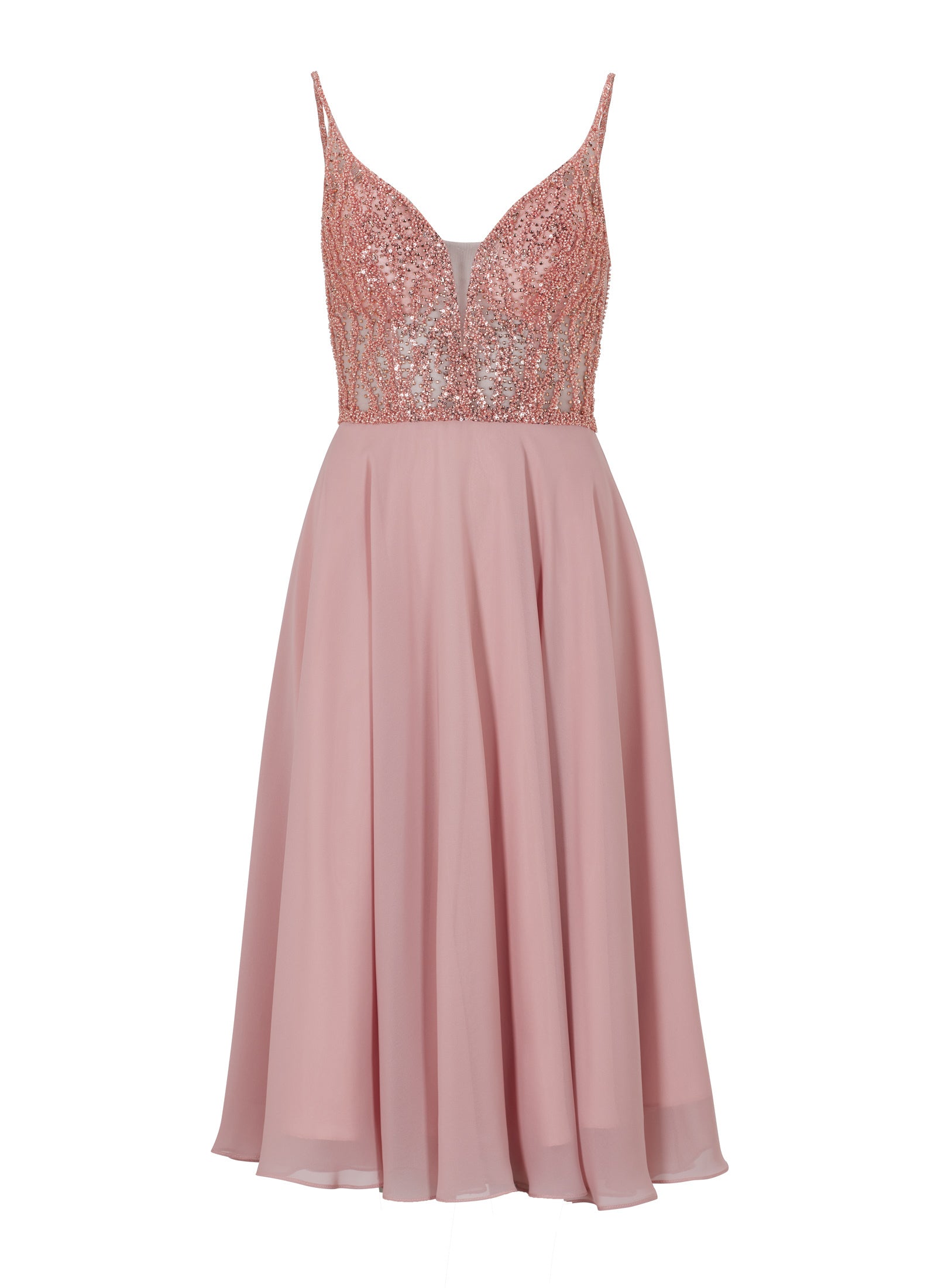 Cocktailkleid aus Materialmix