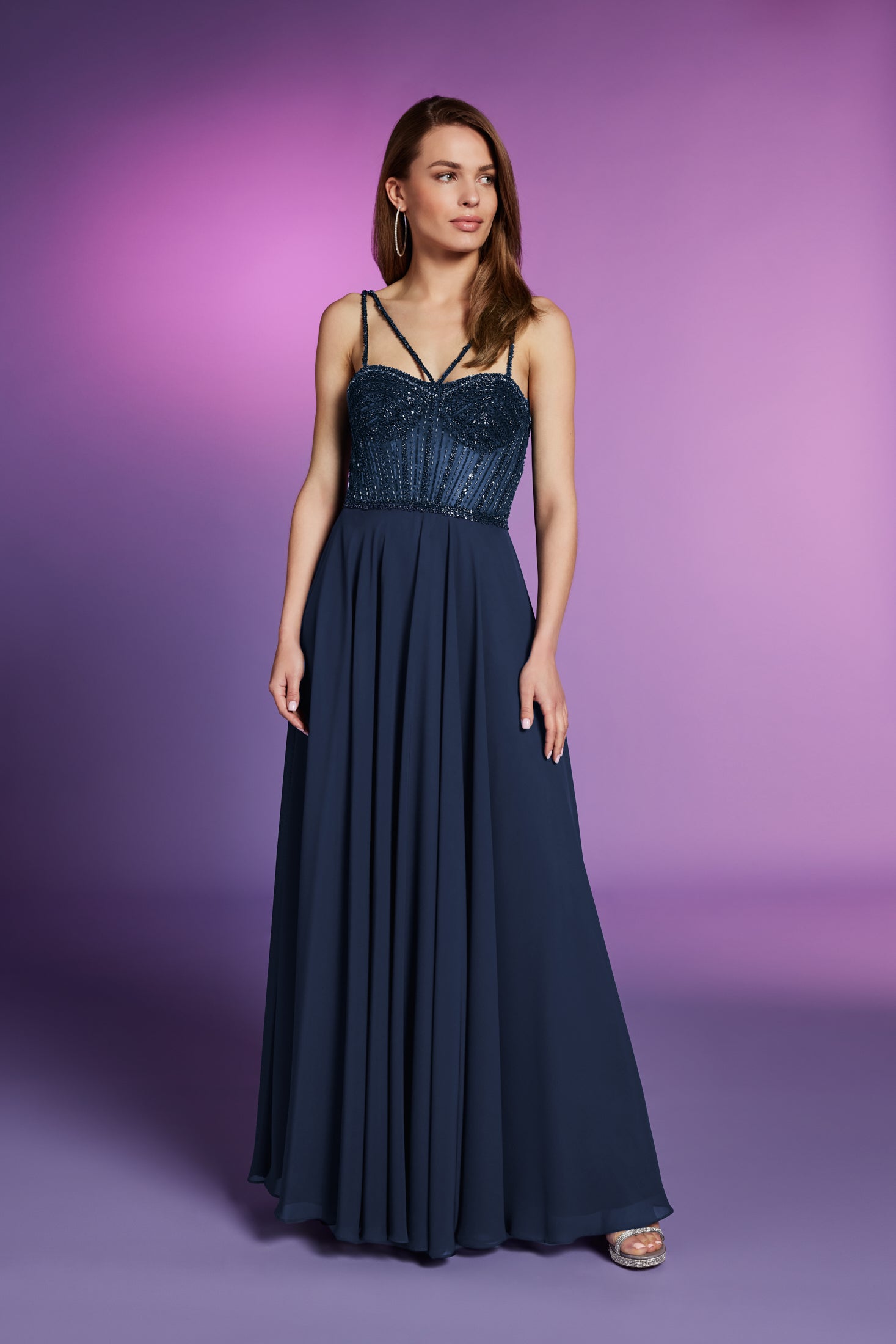 Corsagenkleid im See-Through-Look