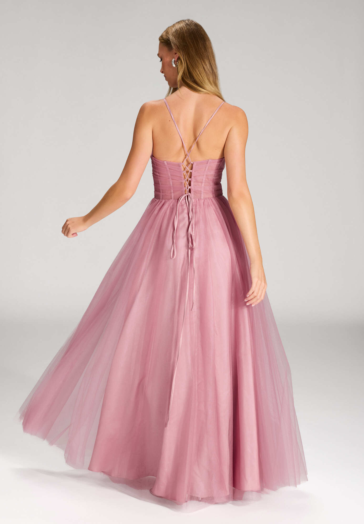 Tüllkleid mit Transparent-Effekt