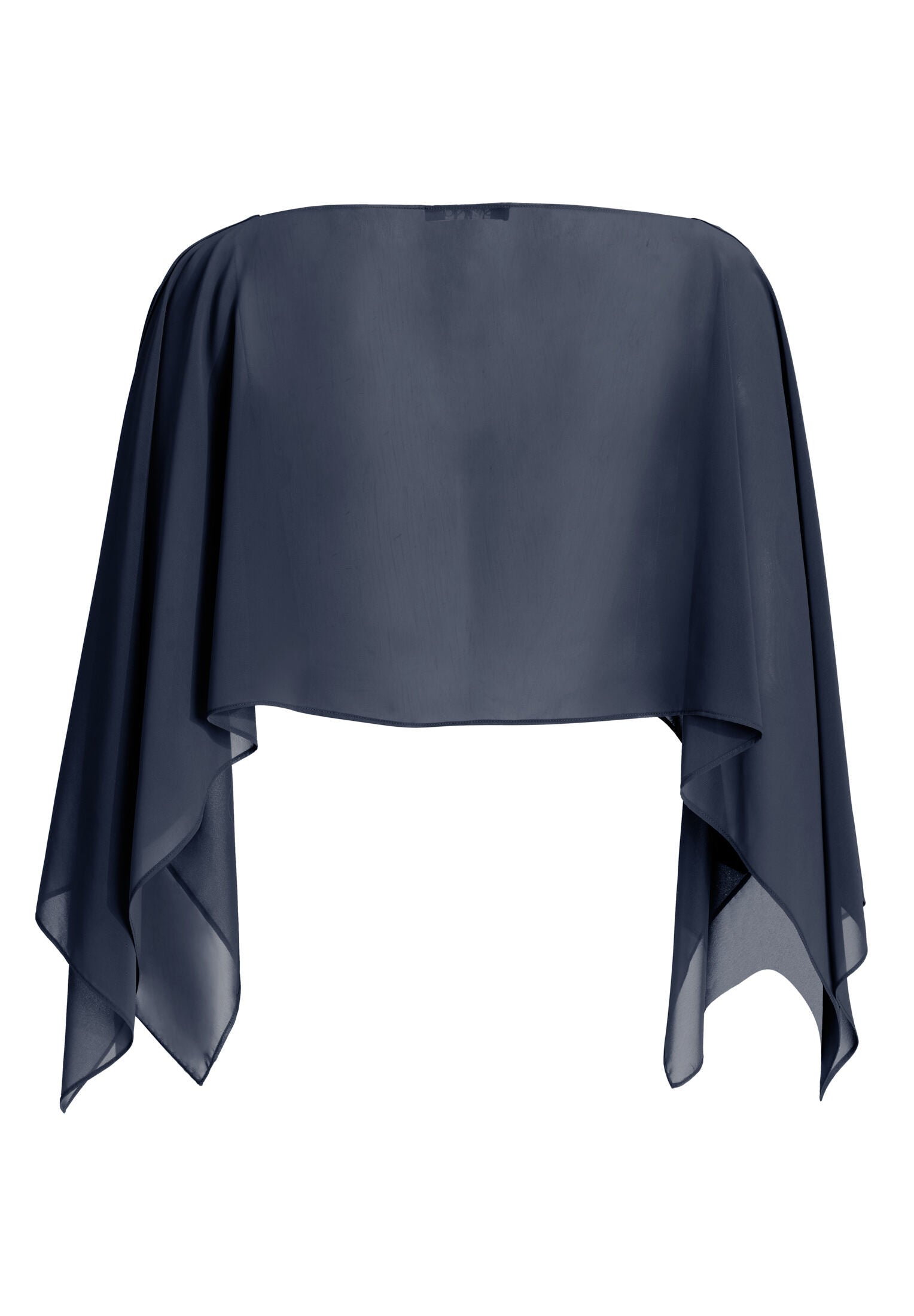 Schlupf-Stola aus Chiffon mit Ärmelschlitzen