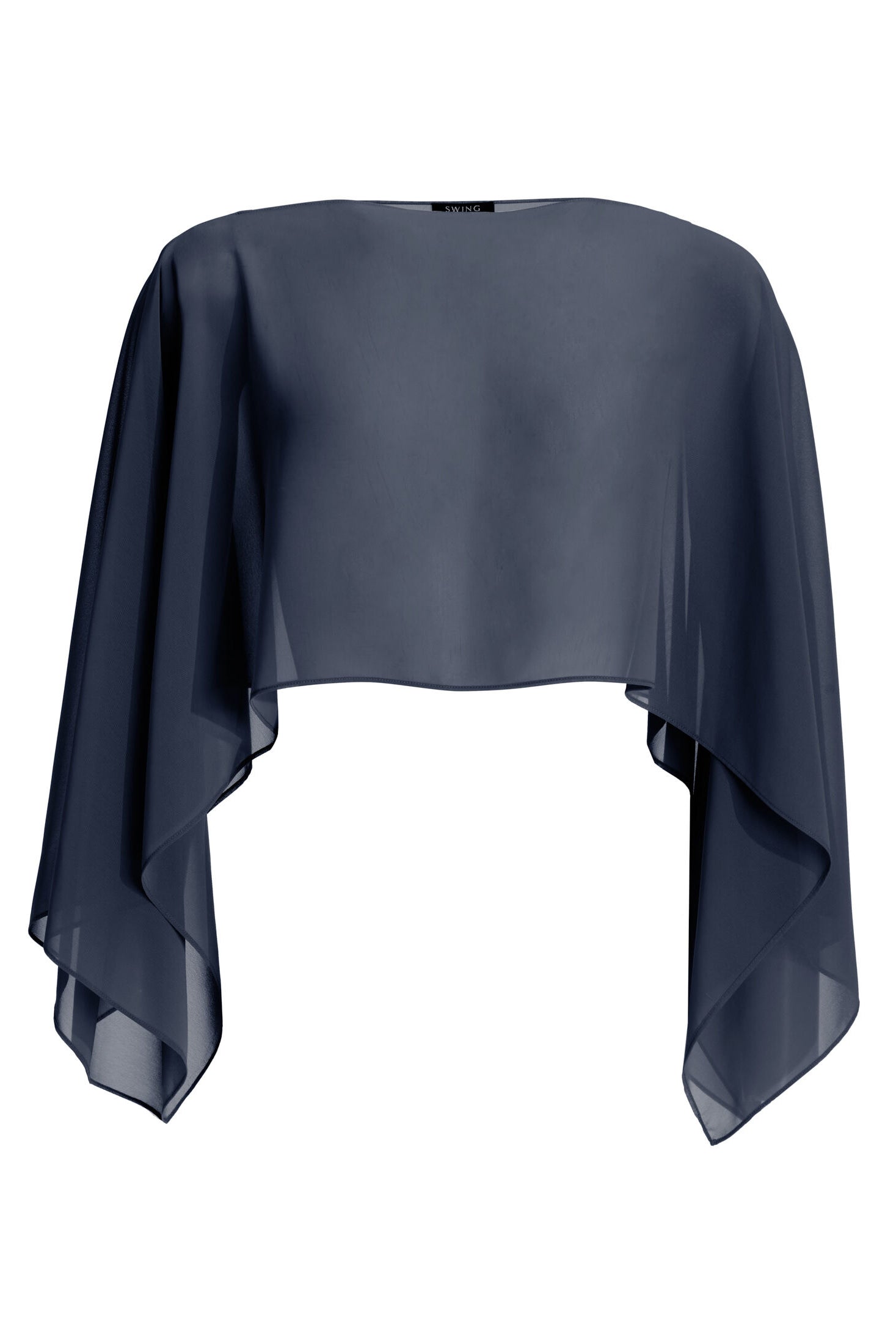 Schlupf-Stola aus Chiffon mit Ärmelschlitzen