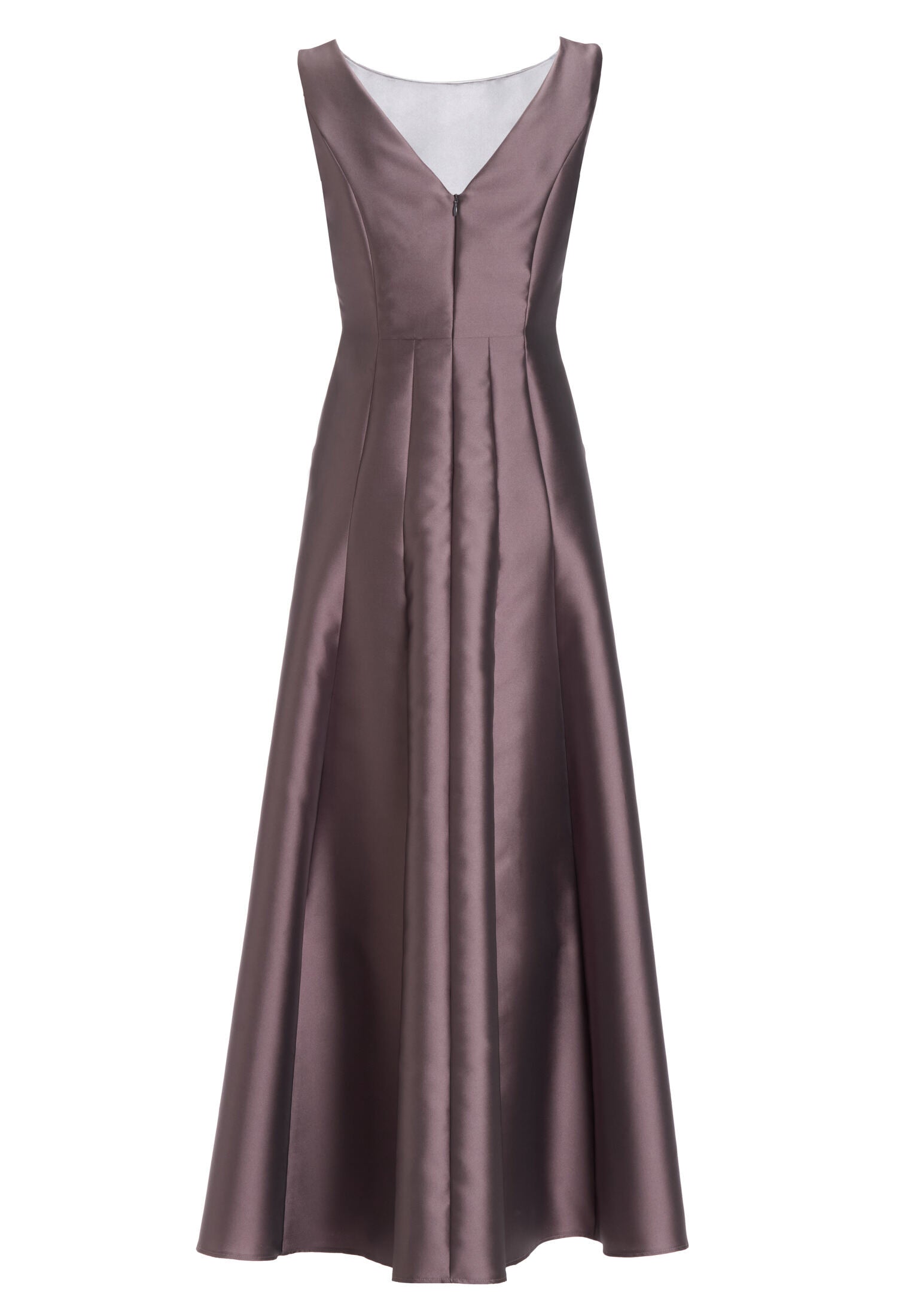 Abendkleid aus Twill mit Taschen