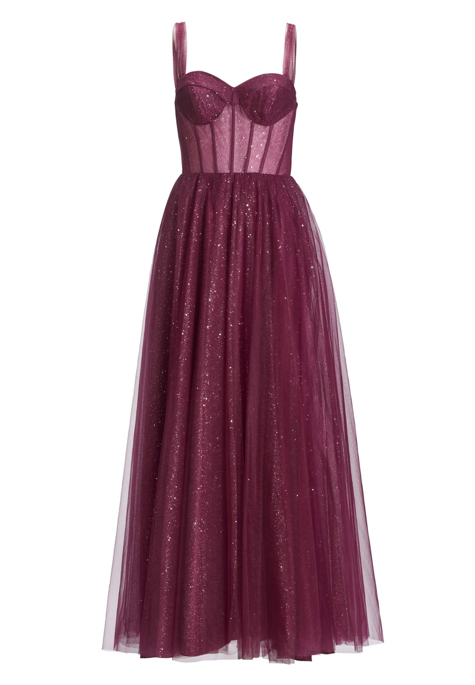 Tüllrobe mit Schimmereffekt