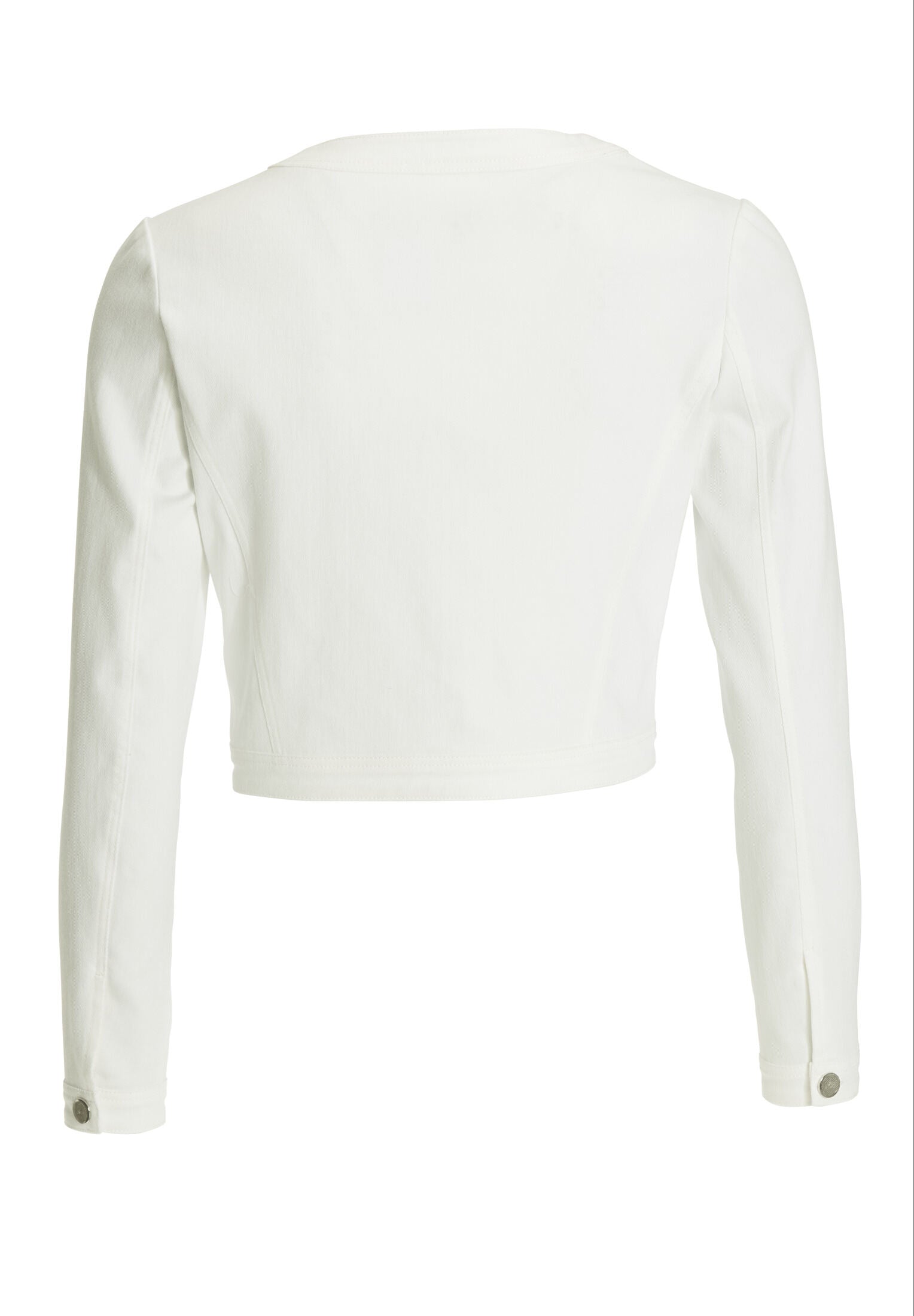 Kurze Jacke aus Stretch Denim mit aufgesetzten Taschen