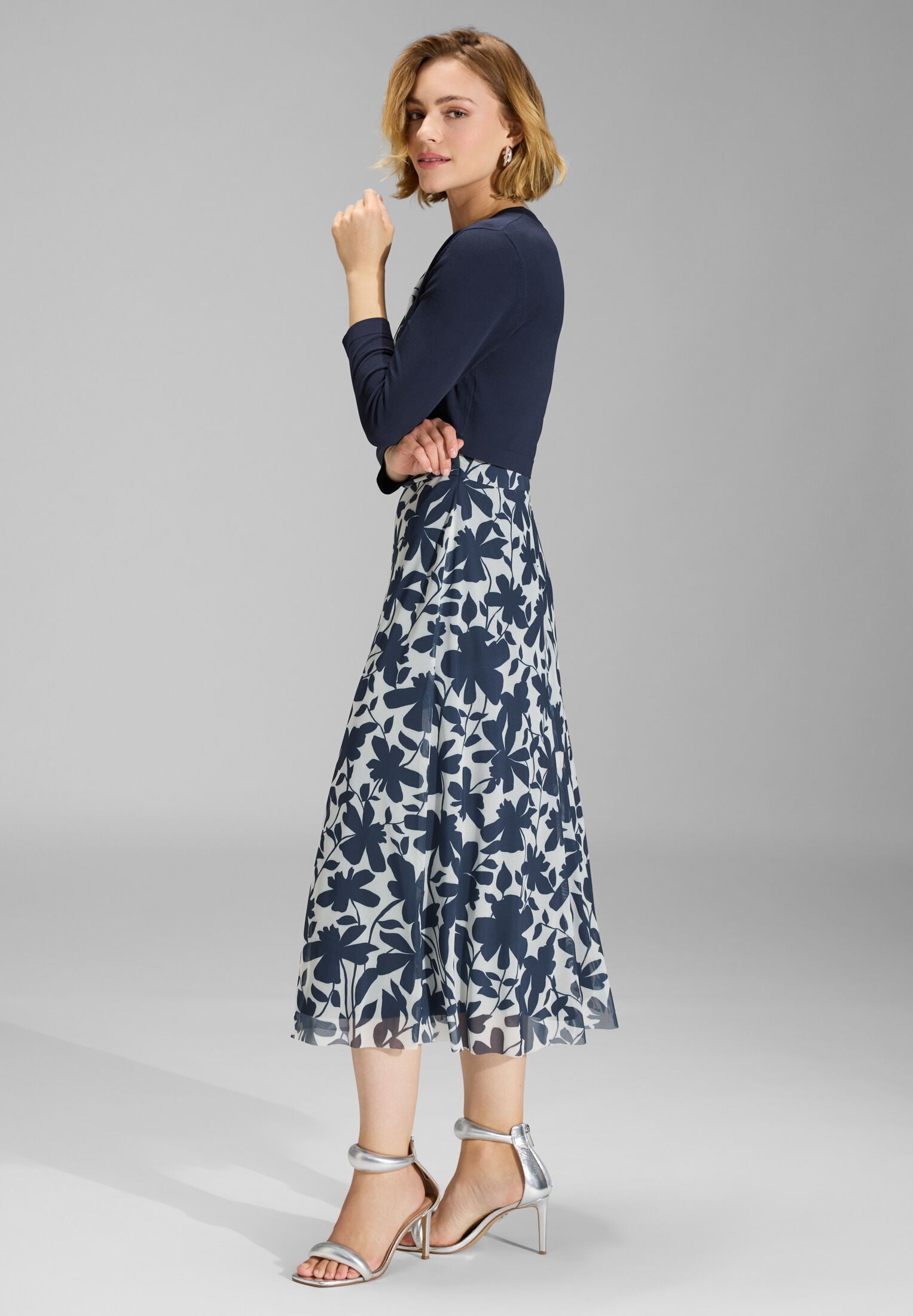 Cropped Bolero mit 3/4 Arm