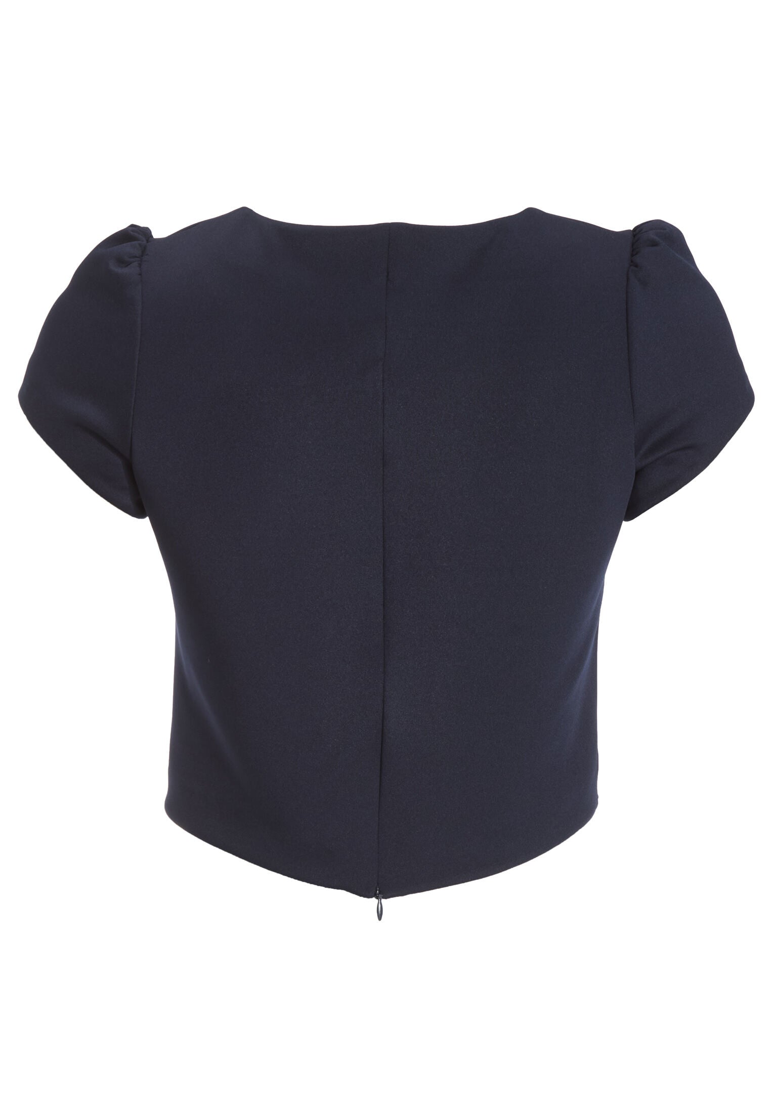 Oberteil aus Scuba mit kurzen Ärmeln