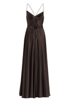 Satinkleid mit Schnürung am Rücken