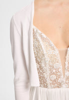 Strickbolero mit 3/4-Arm