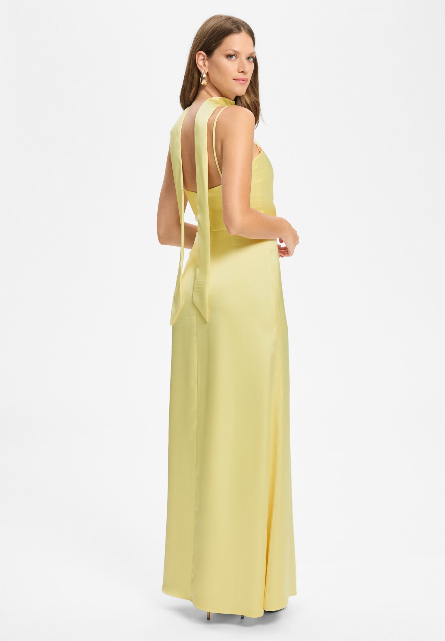 Abendkleid aus Stretch Satin