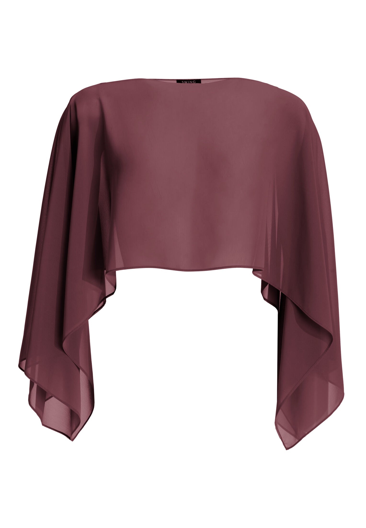 Schlupf-Stola aus Chiffon mit Ärmelschlitzen