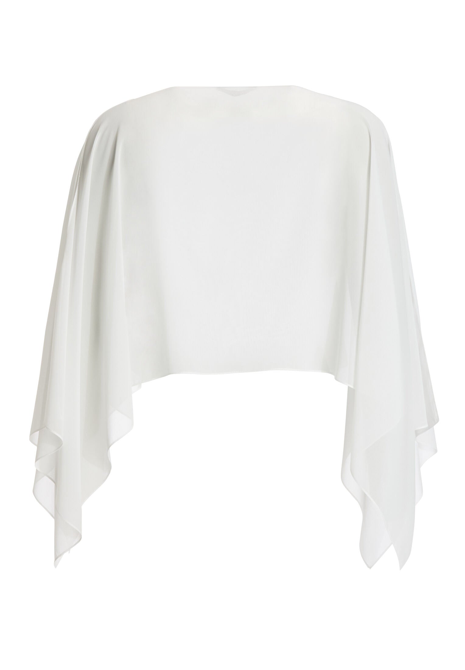 Schlupf-Stola aus Chiffon mit Ärmelschlitzen