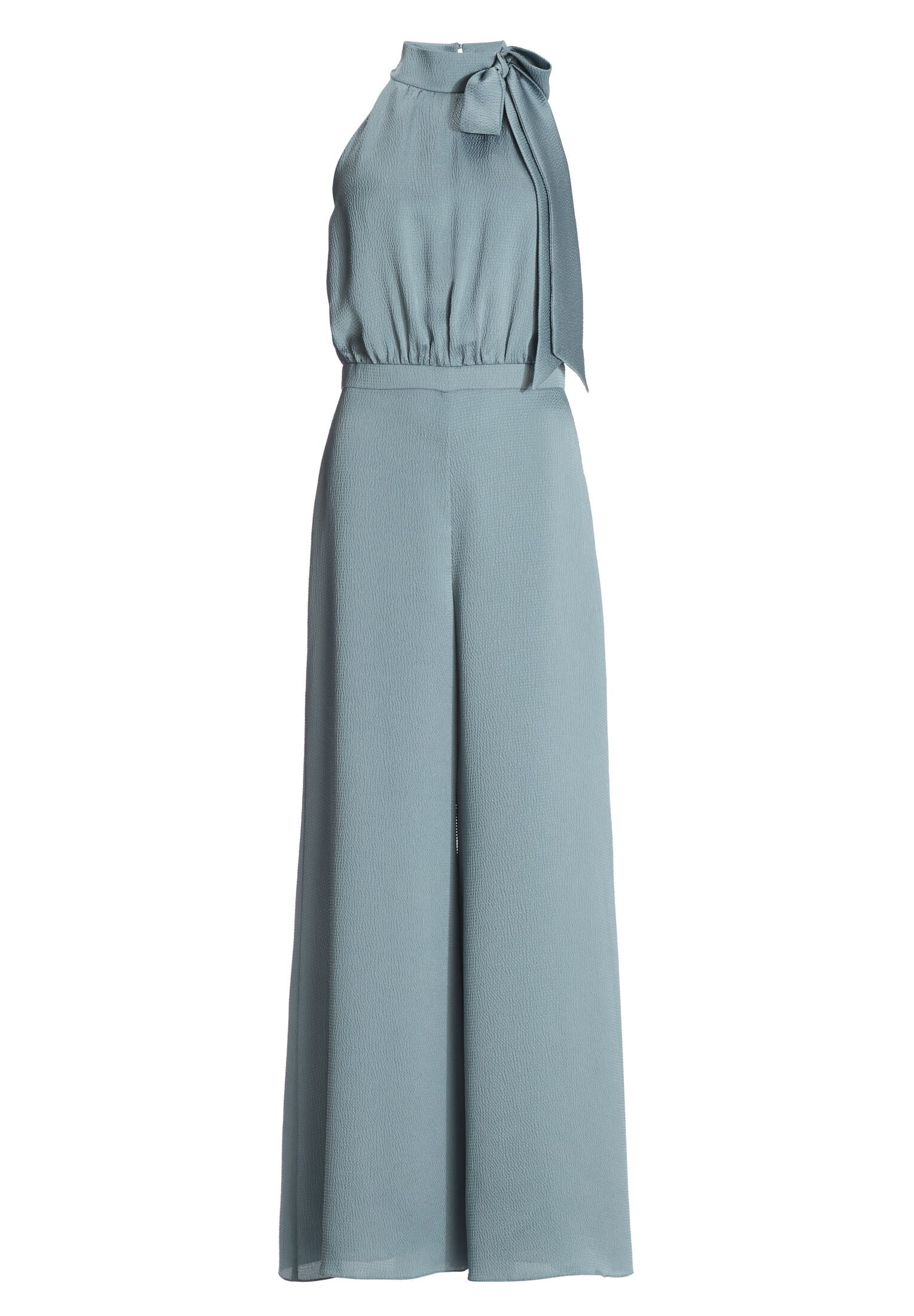 Jumpsuit mit Schluppe aus gehämmertem Satin