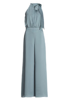 Jumpsuit mit Schluppe aus gehämmertem Satin