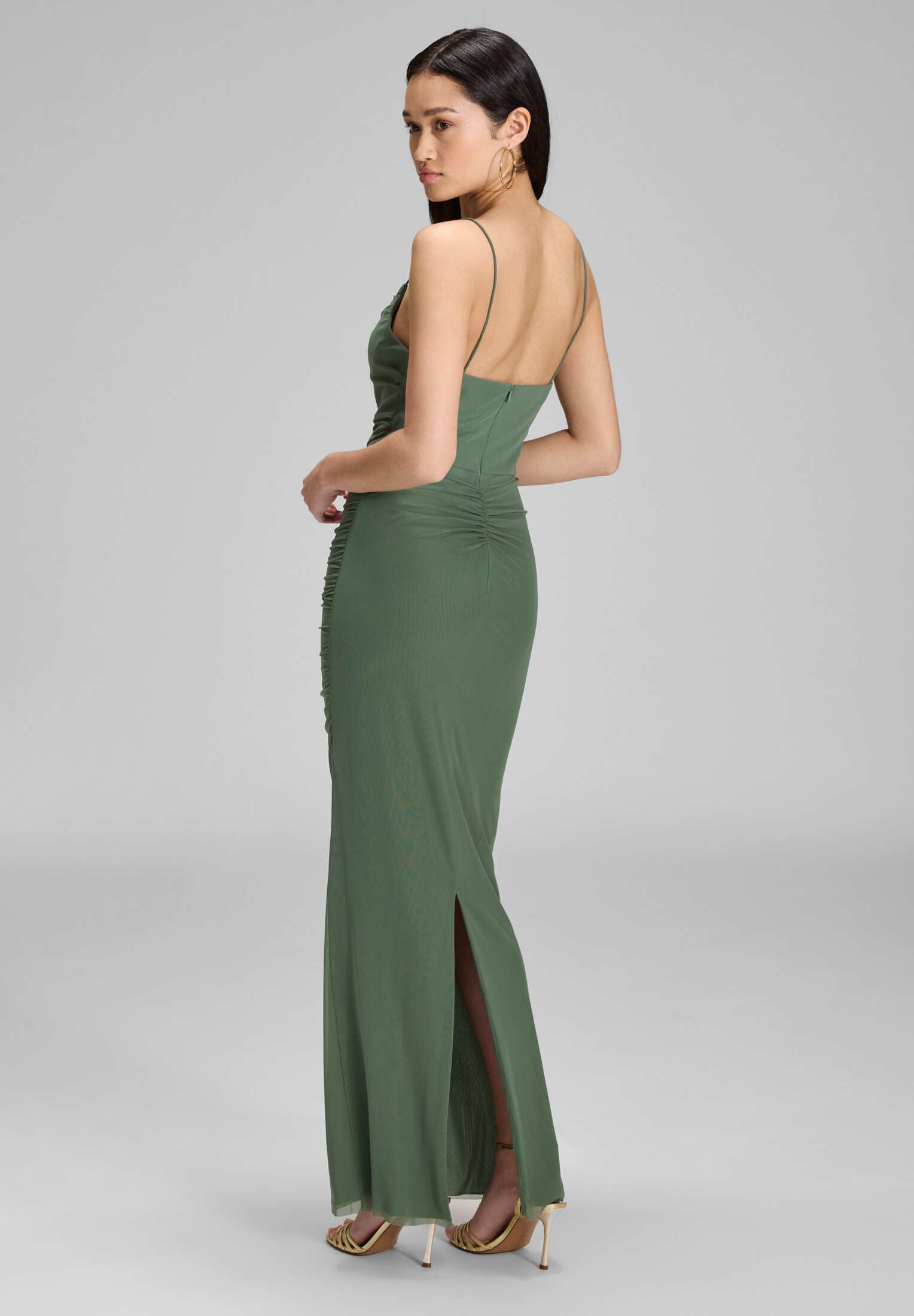 Bodycon-Kleid mit feinen Raffungen