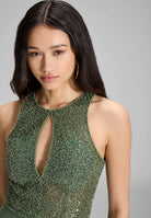 Abendkleid mit Stickerei und Cut-Out Detail