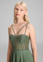 Corsagenkleid im See-Through-Look