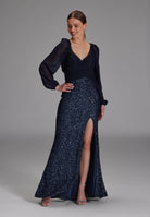 Wickelbolero mit langen Ärmeln