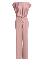 Jumpsuit aus Material-Mix