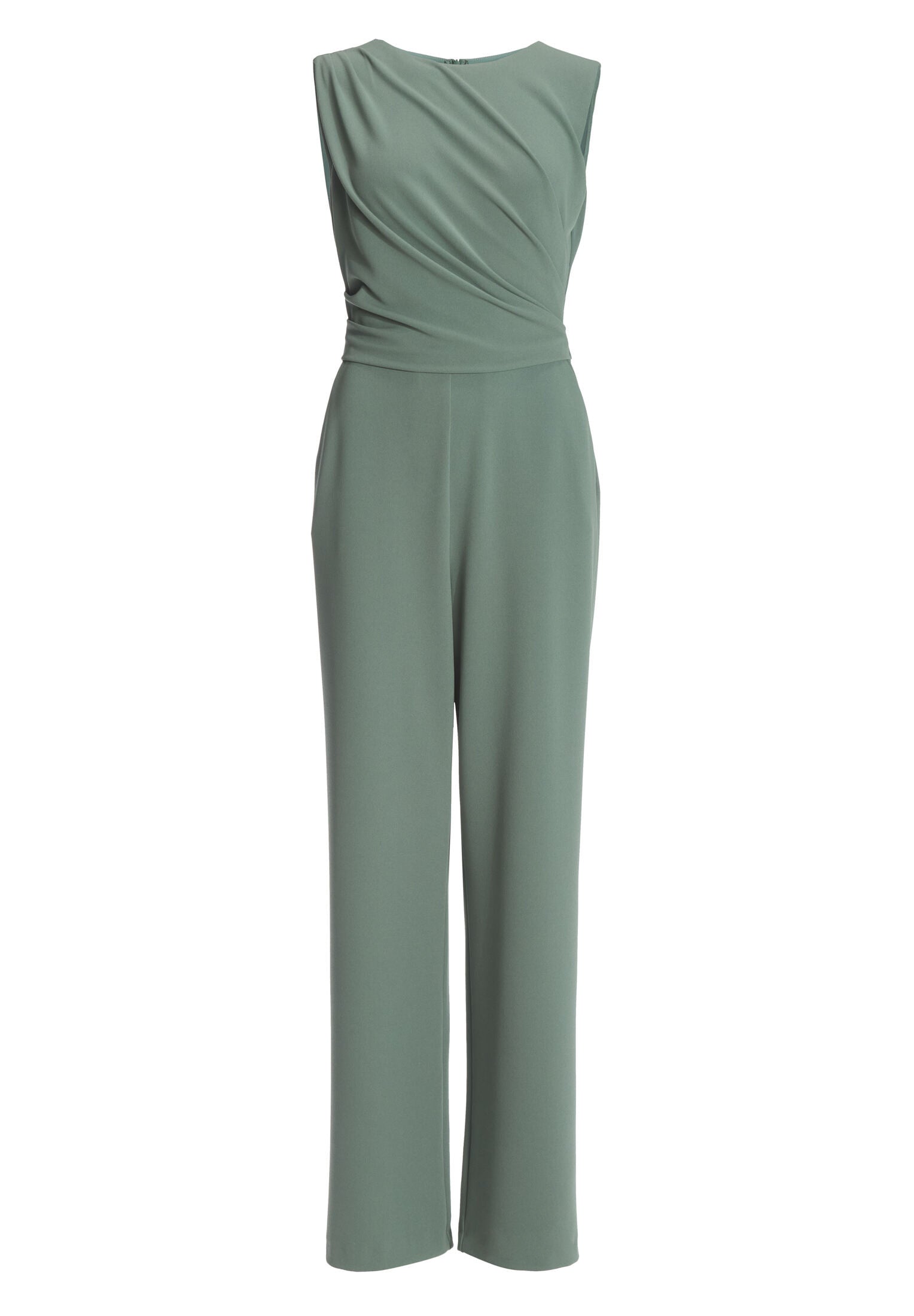 Jumpsuit aus Crepe Jersey mit Drapierung