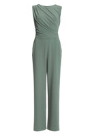Jumpsuit aus Crepe Jersey mit Drapierung