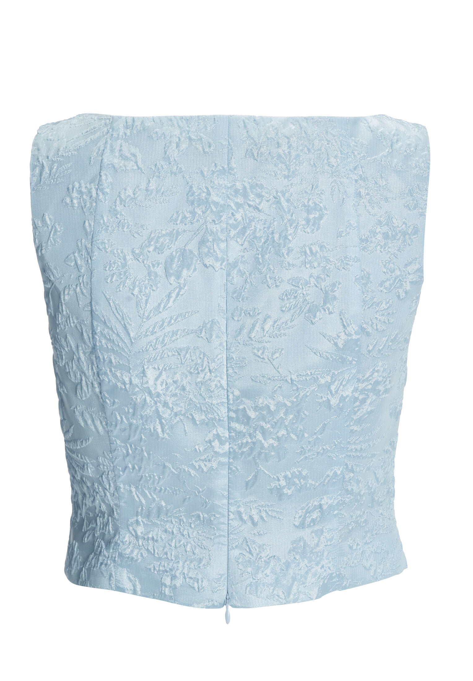 Ärmelloses Oberteil aus Jacquard mit V-Ausschnitt