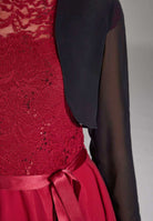 Bolero mit transparenten Ärmeln