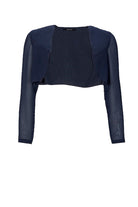 Bolero mit transparenten Ärmeln