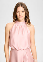 Cocktailkleid aus Satin mit Volant
