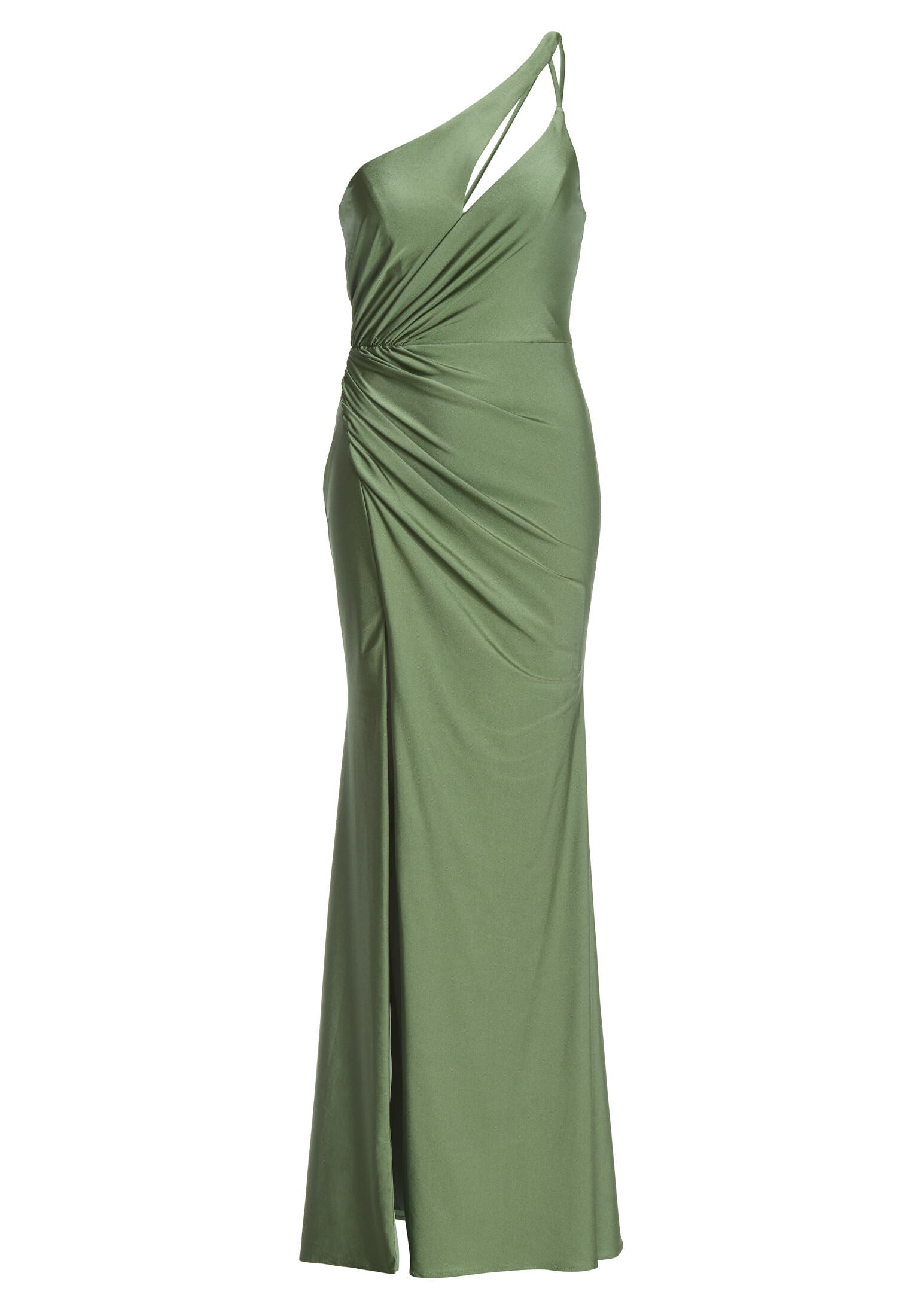 One-Shoulder-Kleid mit Cut-Out und Beinschlitz