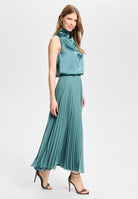 Plisseerock aus Chiffon mit elastischem Bund