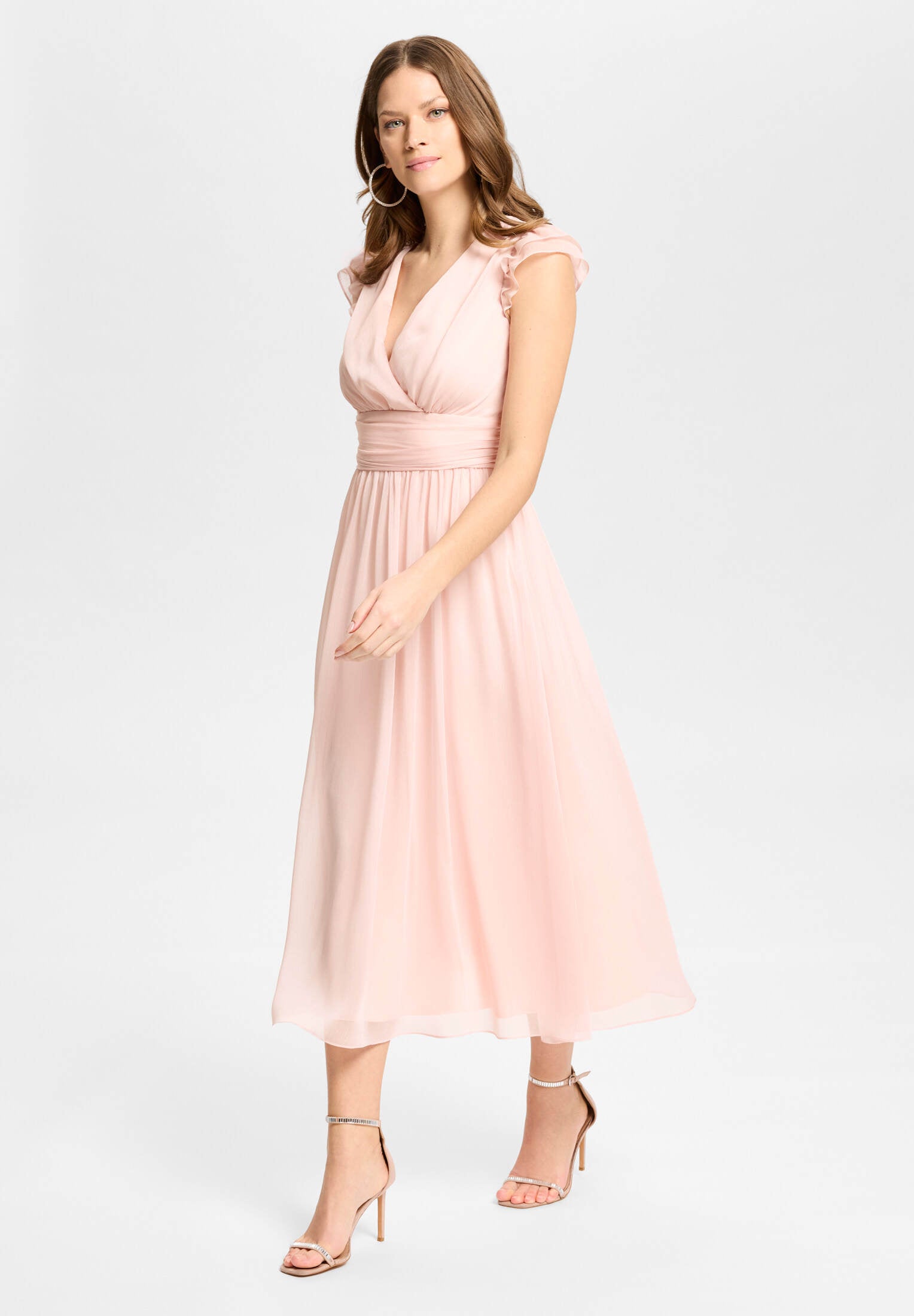 Cocktailkleid aus Crinkle Chiffon