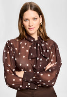Hose aus Satin mit geradem Bein