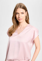 Hose aus Satin mit geradem Bein