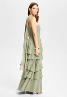 Abendkleid aus Chiffon mit Volants