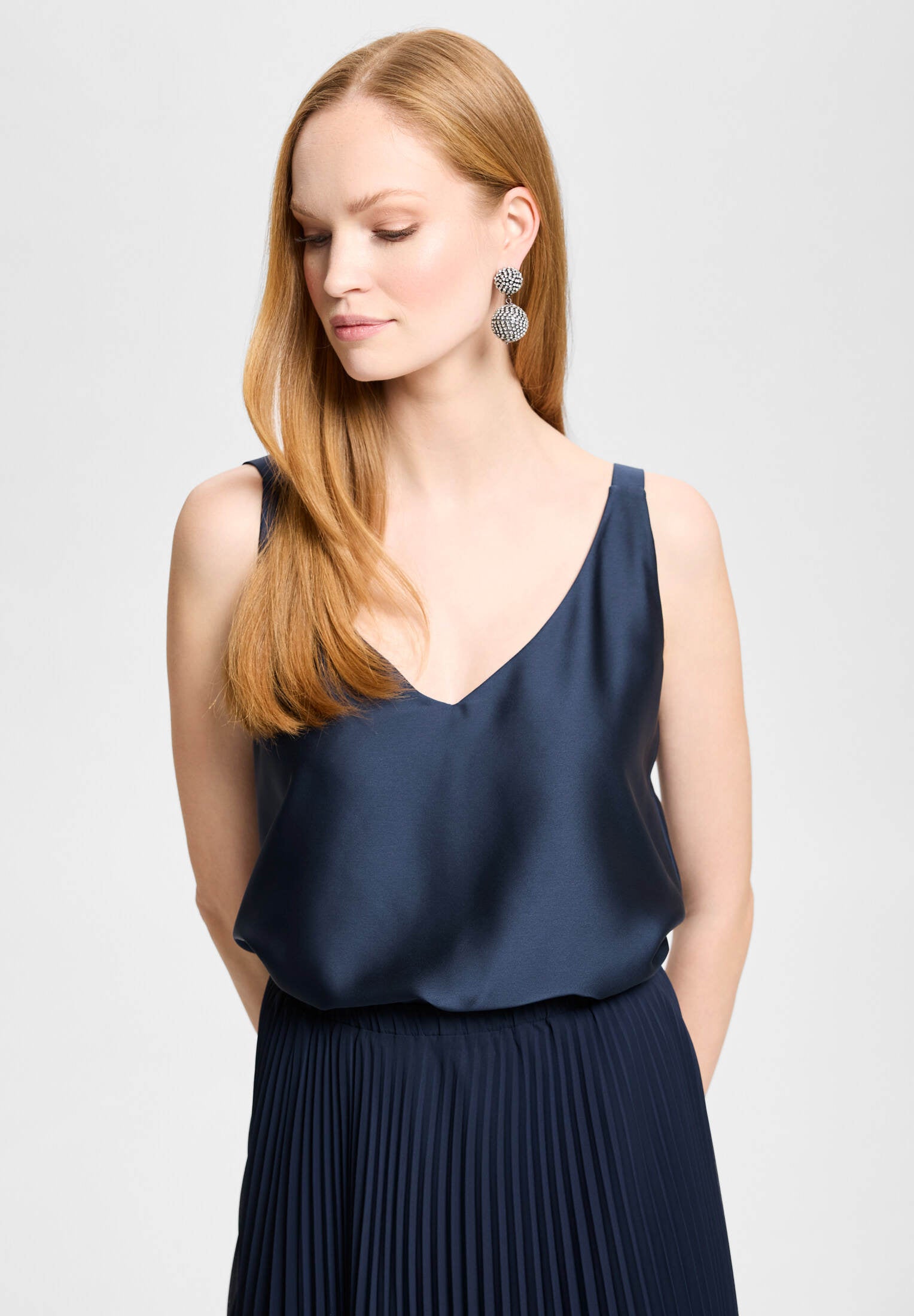 Top aus Satinchiffon