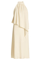Cocktailkleid aus Satin mit amerikanischer Schulter