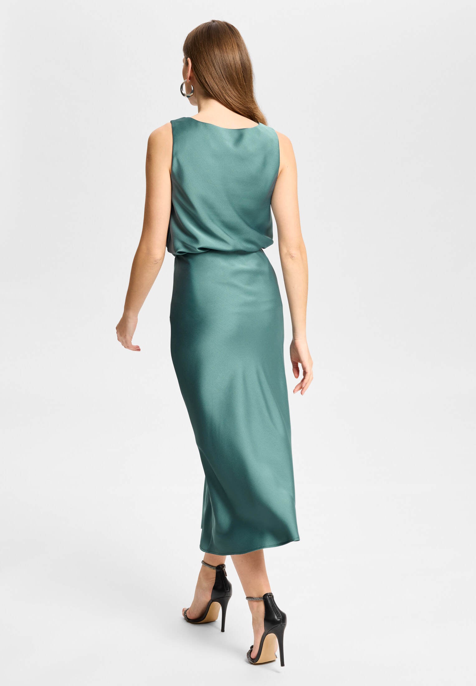 Satintop mit Wasserfallausschnitt