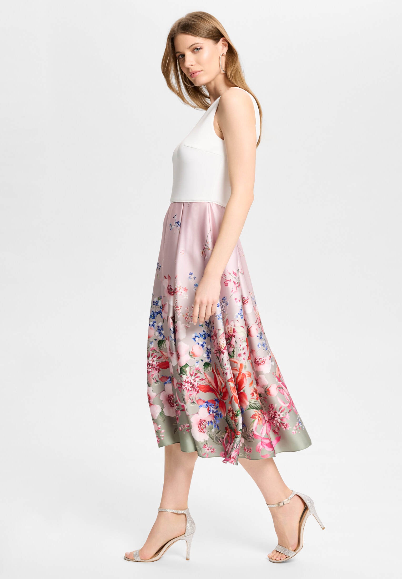 Cocktailkleid mit Bordüren-Print