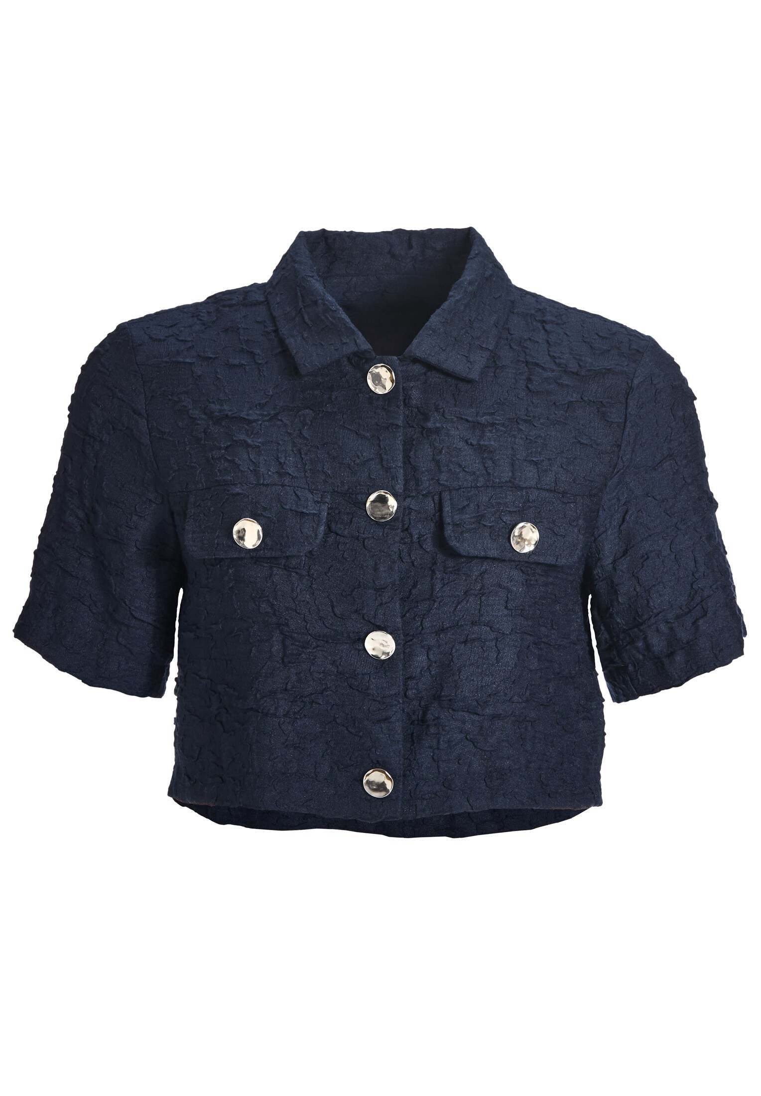 Shirt-Jacke aus Strukturstoff