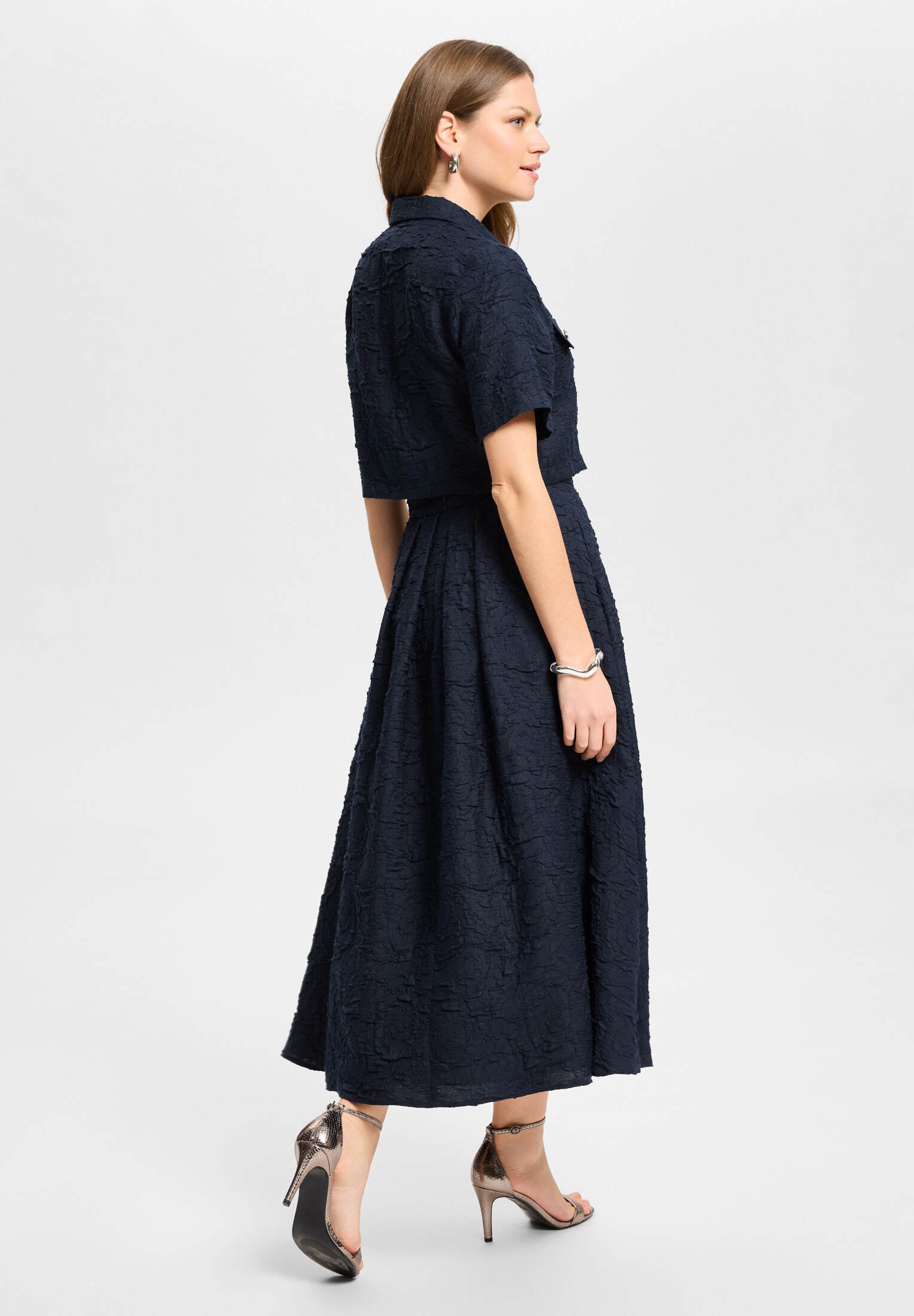 Shirt-Jacke aus Strukturstoff