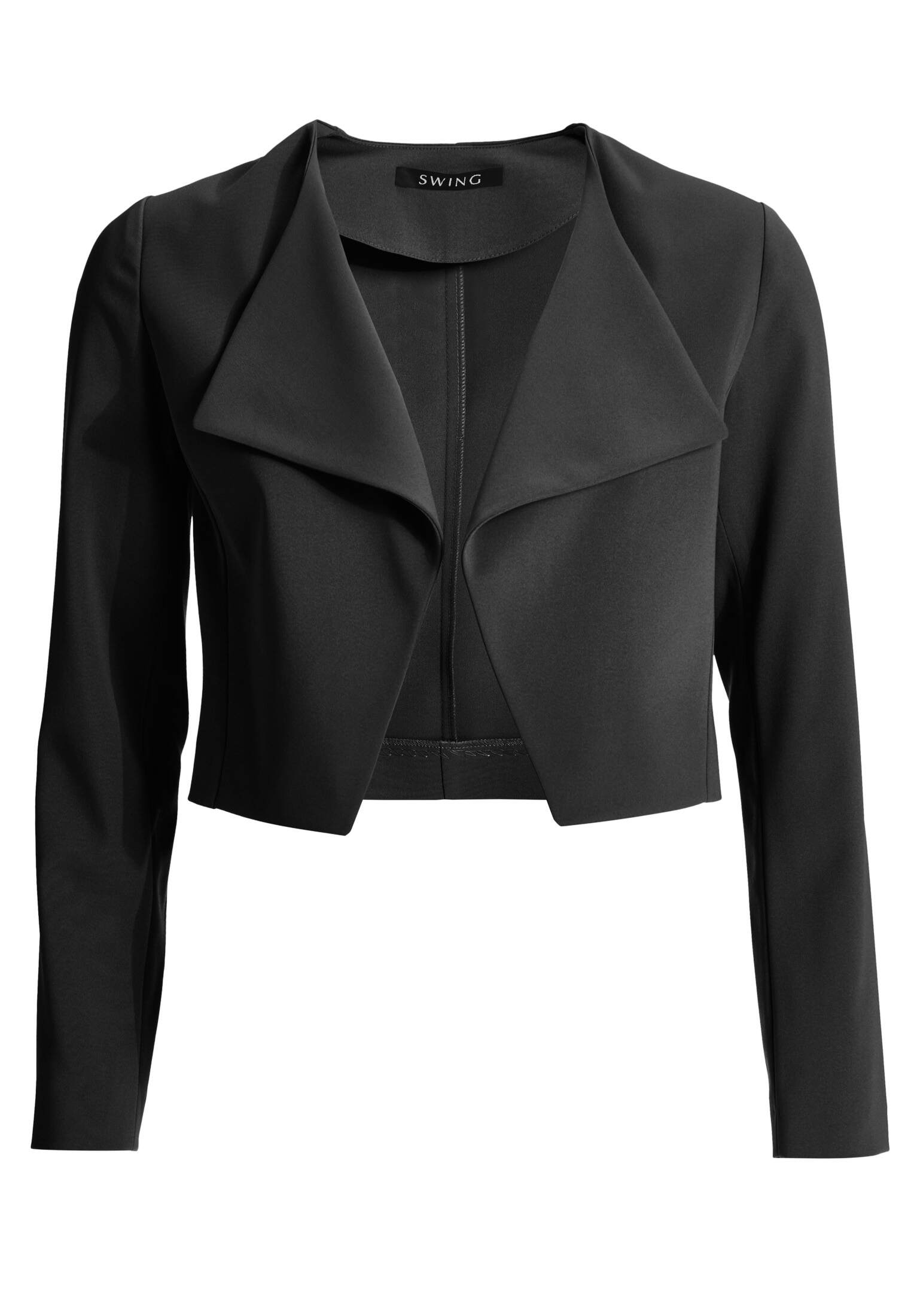Verkürzter Blazer aus Webware