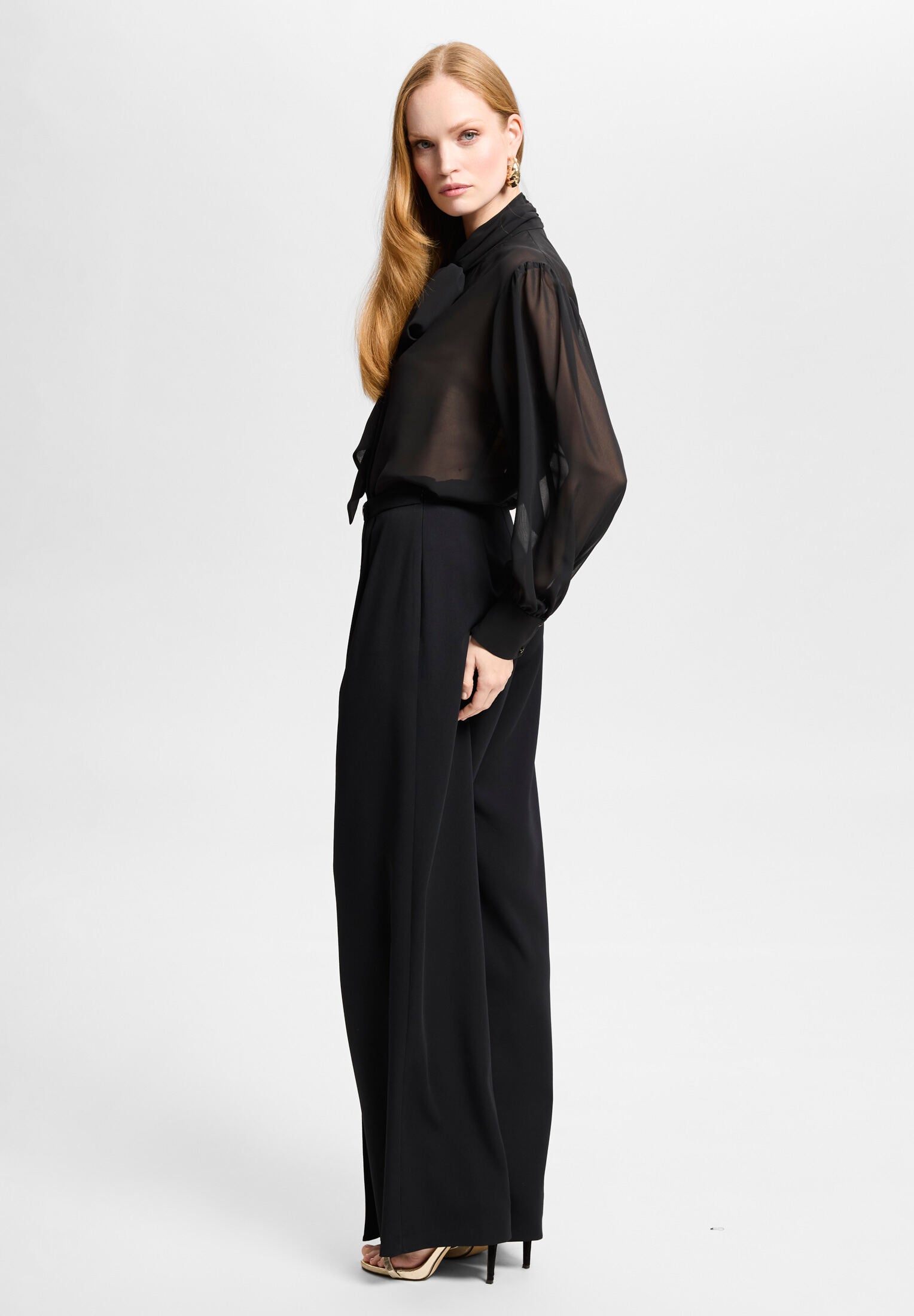 Schluppenbluse aus Chiffon