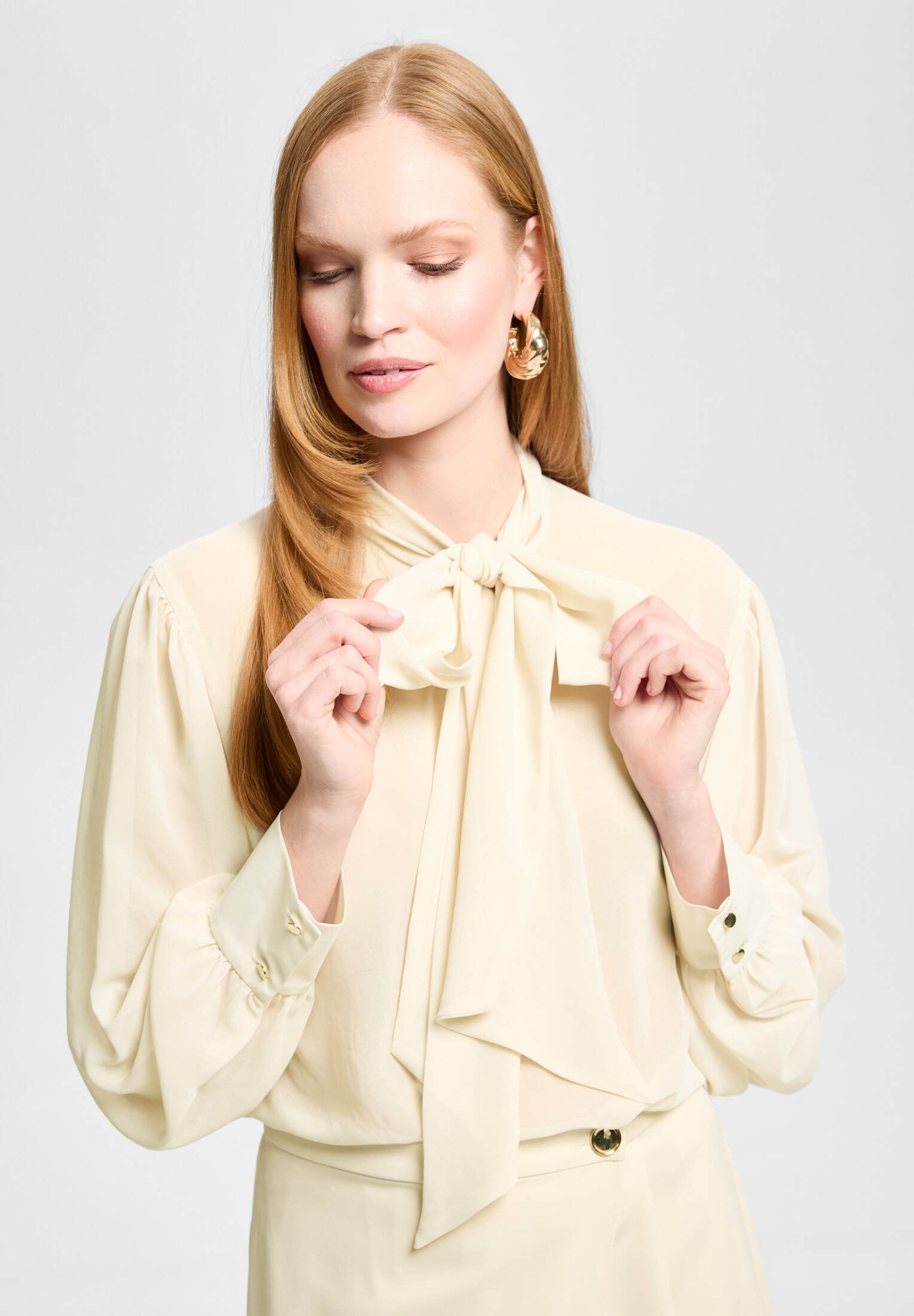 Schluppenbluse aus Chiffon