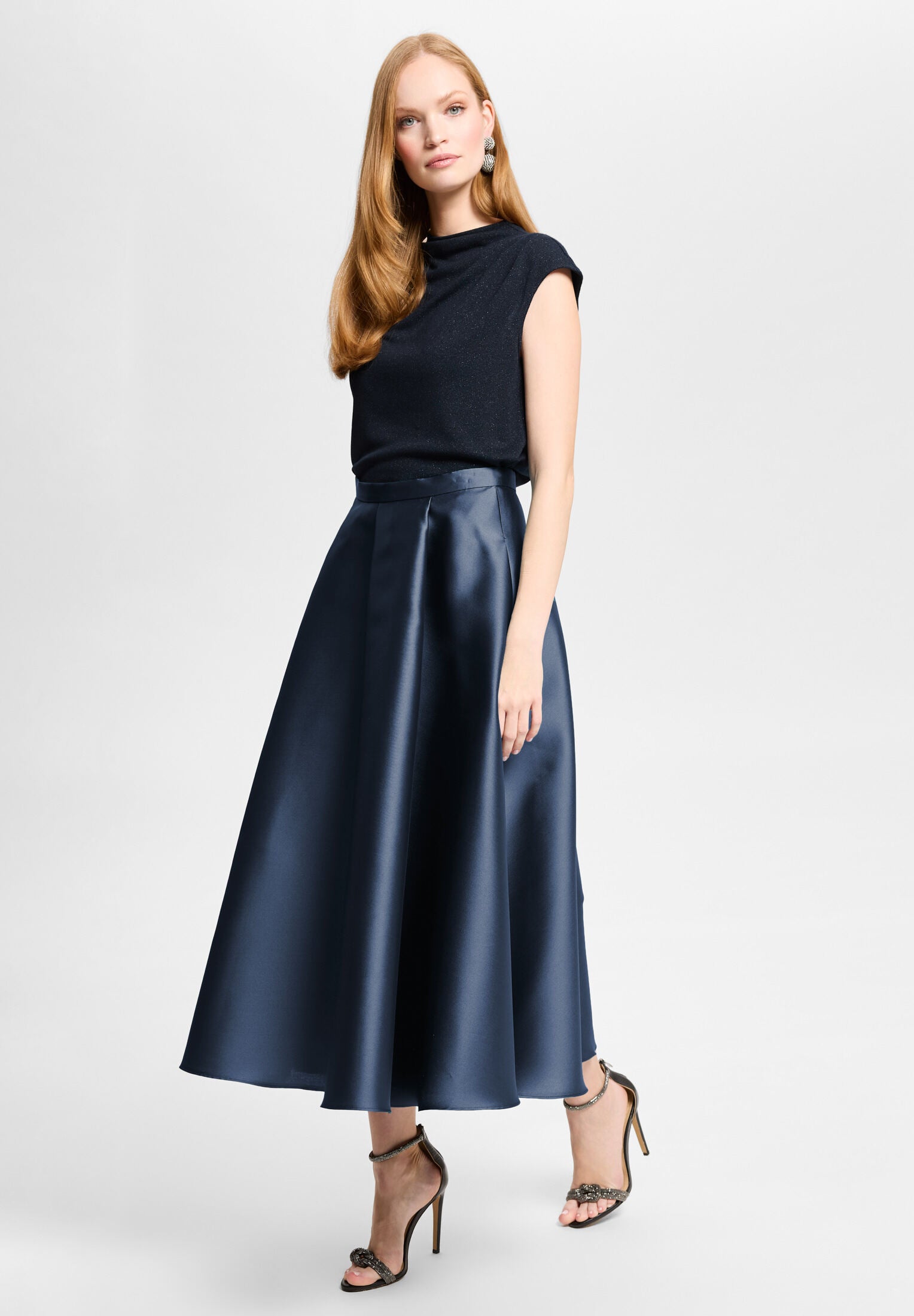 Faltenrock aus Twill