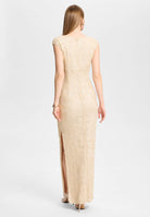 Abendkleid aus besticktem Mesh