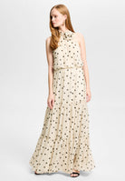 Abendkleid aus Chiffon mit Polka Dots